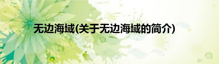 无边海域(关于无边海域的简介)